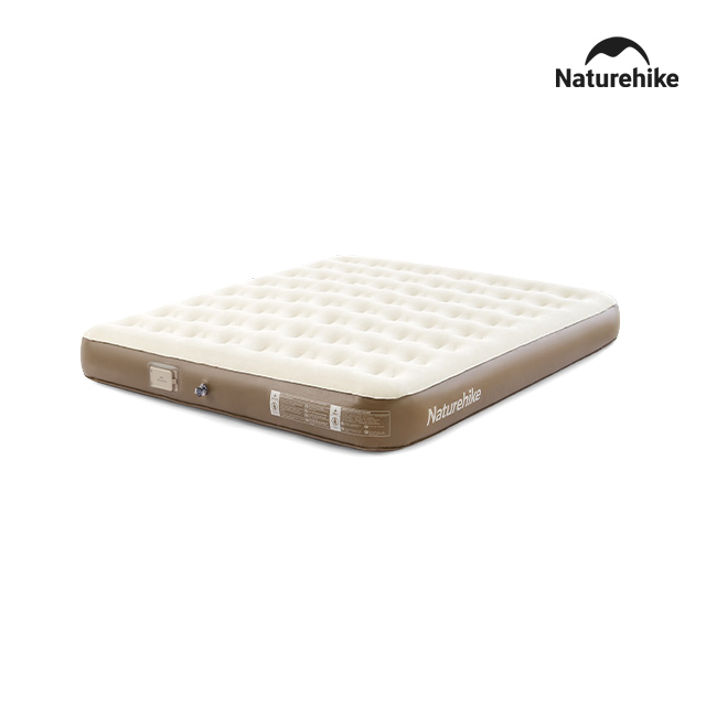 네이처하이크 C25 에어 매트 펌프 내장형 차박 트리플(200x180), 25cm, 베이지