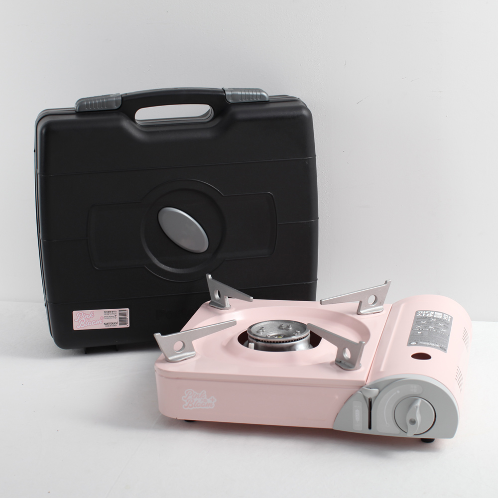 국산 고화력 휴대용가스렌지 가스버너 핑크블룸플러스