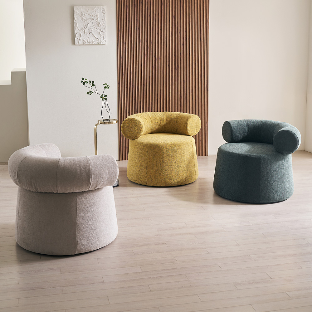 쉐우드가구 헤르첸 블렌트 패브릭 허그체어 소파 Channal-01, 1인용