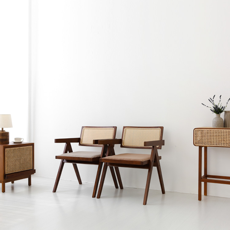 POLIM 팔걸이의자 패브릭 그레이 0846.6585