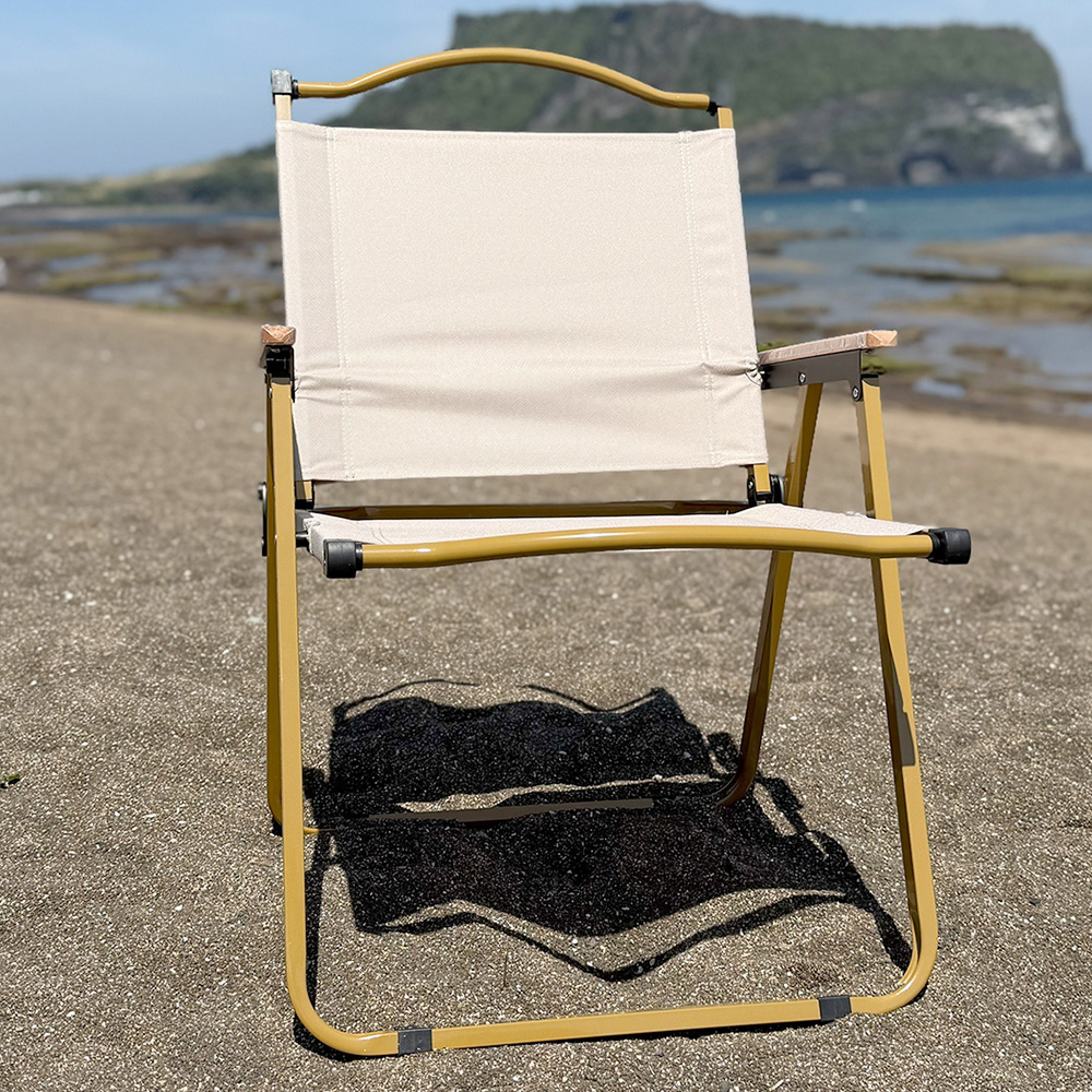 착착 접이식 폴딩 캠핑의자 로우체어 하이72cm, 모카, 1개