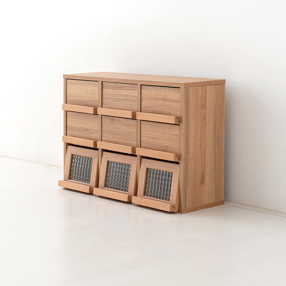 필몬 미니수납장 3문6서랍 NFM4262D 620x235x420mm, 3단, 캄포어베니어1184.5279