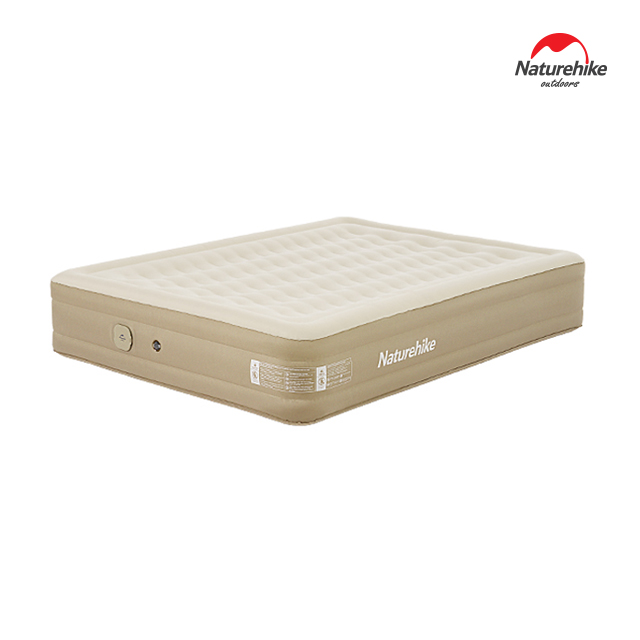 네이처하이크 C36 에어 매트 펌프 내장형 휴대용 침대 더블(198x150), 36cm, 베이지