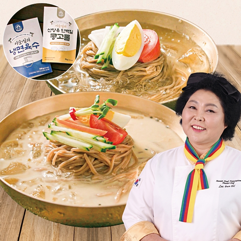 이순실 속편한 도토리 냉 콩국수 5인분 냉면 5인분 저칼로리 찐한 콩국물 국수면