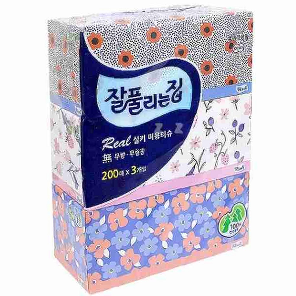 미용실 곽티슈 미용 화장지 200매 뽑아쓰는 비교 휴대용 두꺼운 심플한 디자인 소매 추천 : 런글로벌