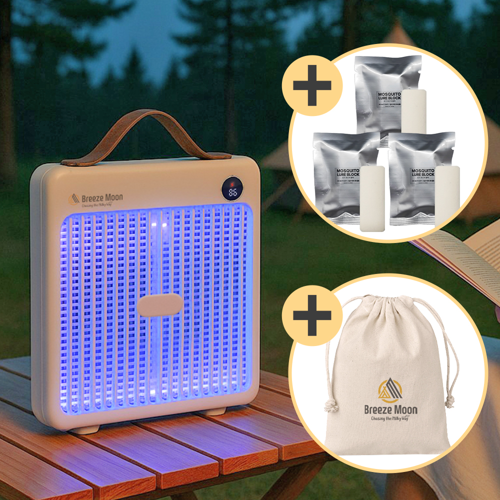 브리즈문 무선 모기 퇴치기 휴대용 벌레 포충기 해충 캠핑 야외 가정용 날파리 포충등