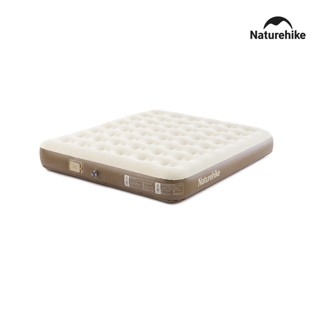 네이처하이크 C25 에어 매트 펌프 내장형 차박 더블(200x150), 25cm, 베이지