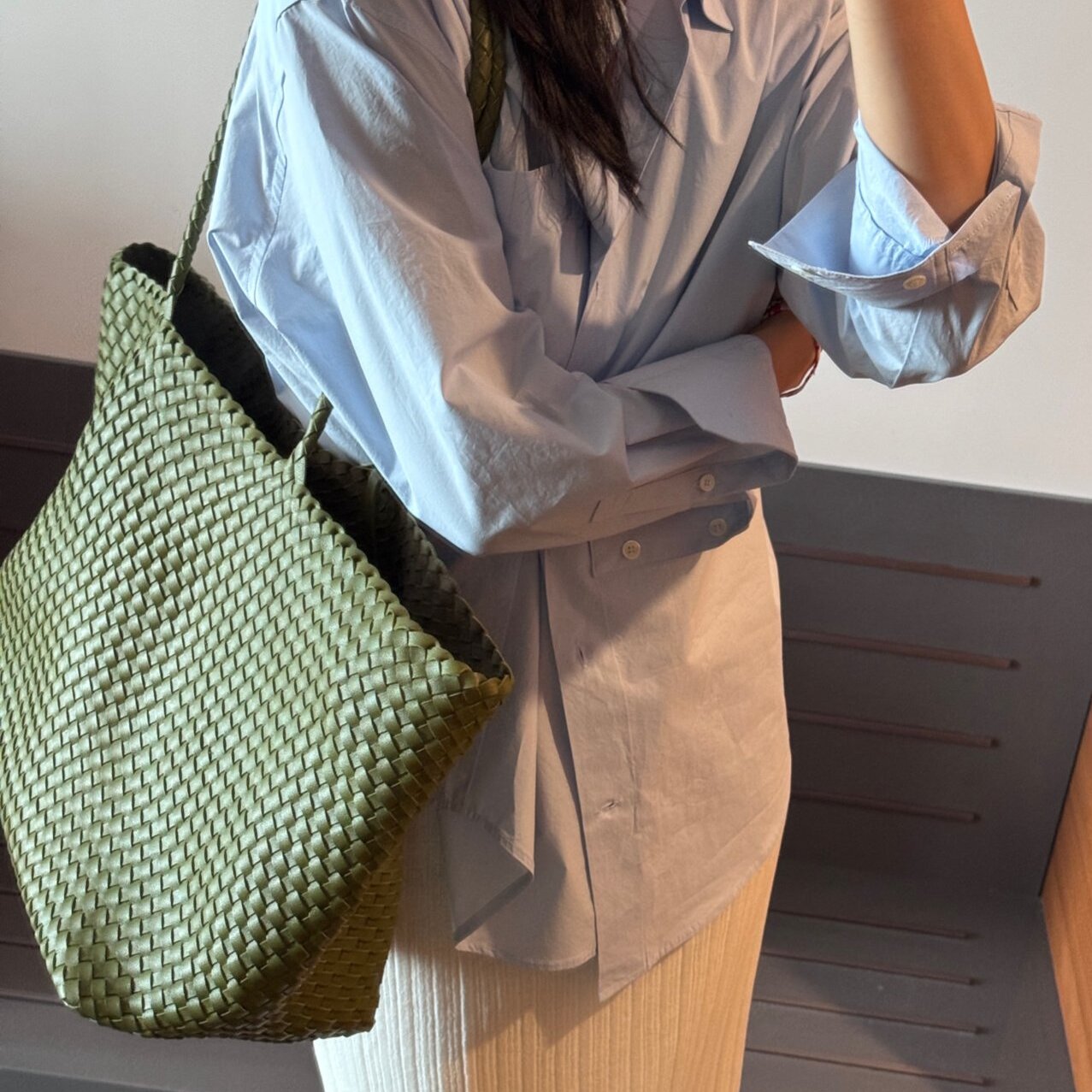 블랑 위빙숄더백 보부상가방 이미지 7
