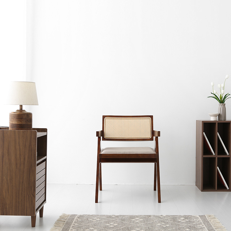 POLIM 팔걸이의자 패브릭 그레이 0846.6585