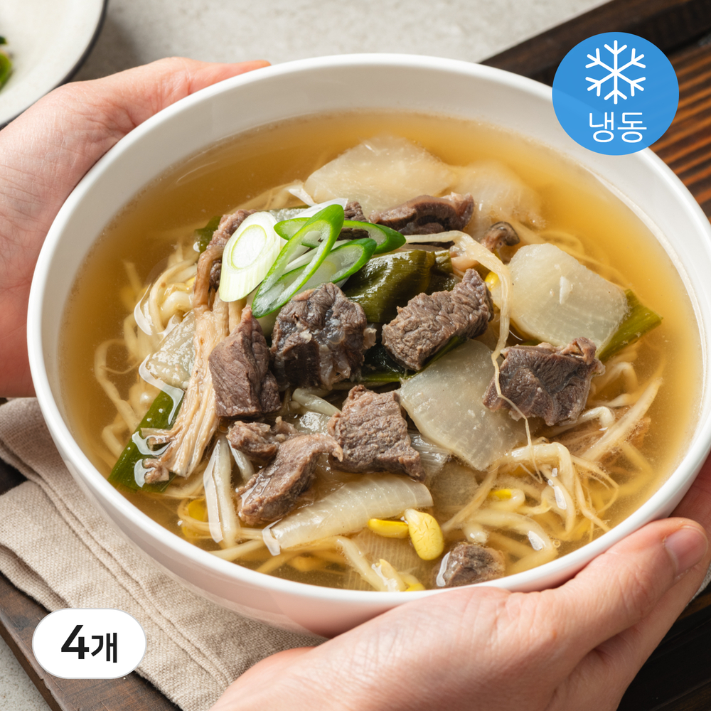 맑은 한우 소고기무국 쇠고기 뭇국 국밥 밀키트 1kg 4개