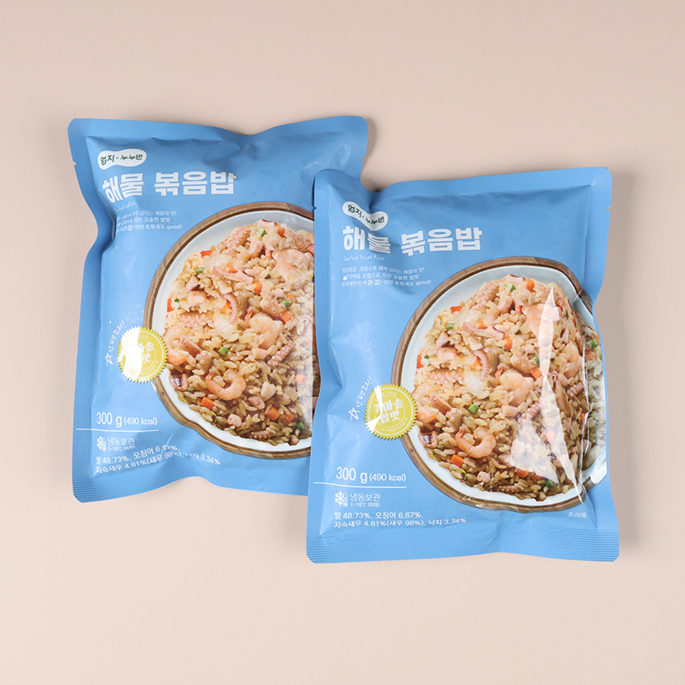 엄지 냉동 해물볶음밥 업소용 즉석볶음밥 간편식 300g, 30개 - 상세 이미지 3