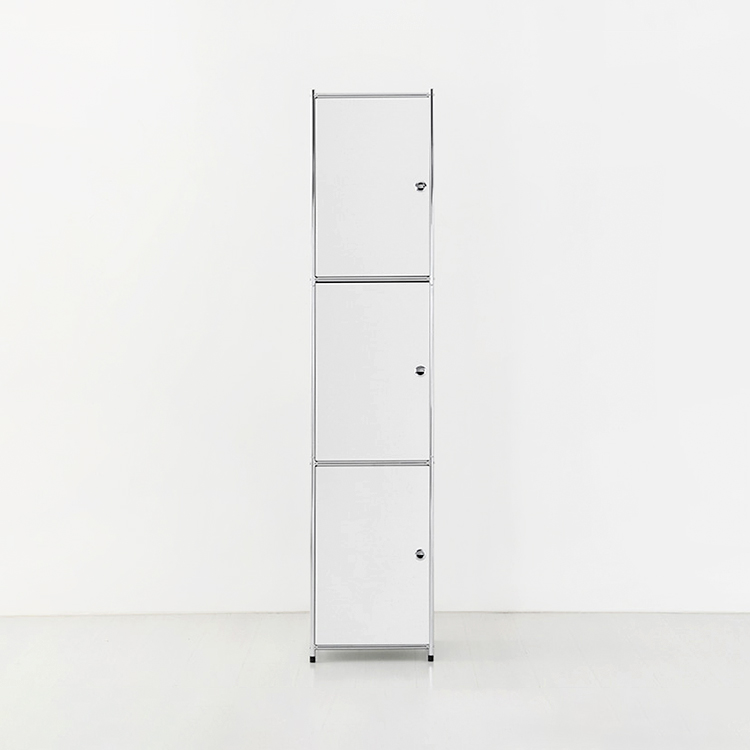 심플리 수납장 BC124 423x400x1960mm, 3단, 화이트 7026.6019 - 상품 이미지