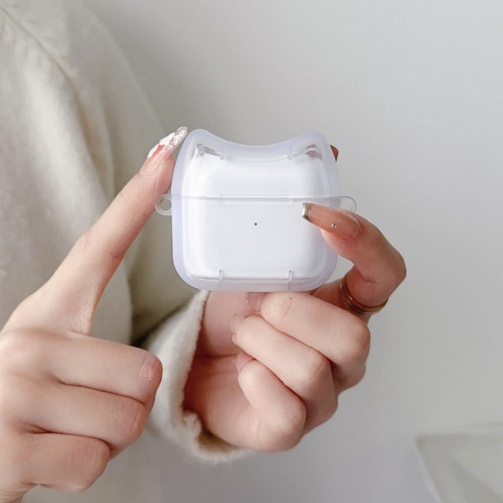 에어팟 프로3 케이스 4세대 2 1 투명 귀여운 고양이 캐릭터 - 상세 이미지 3