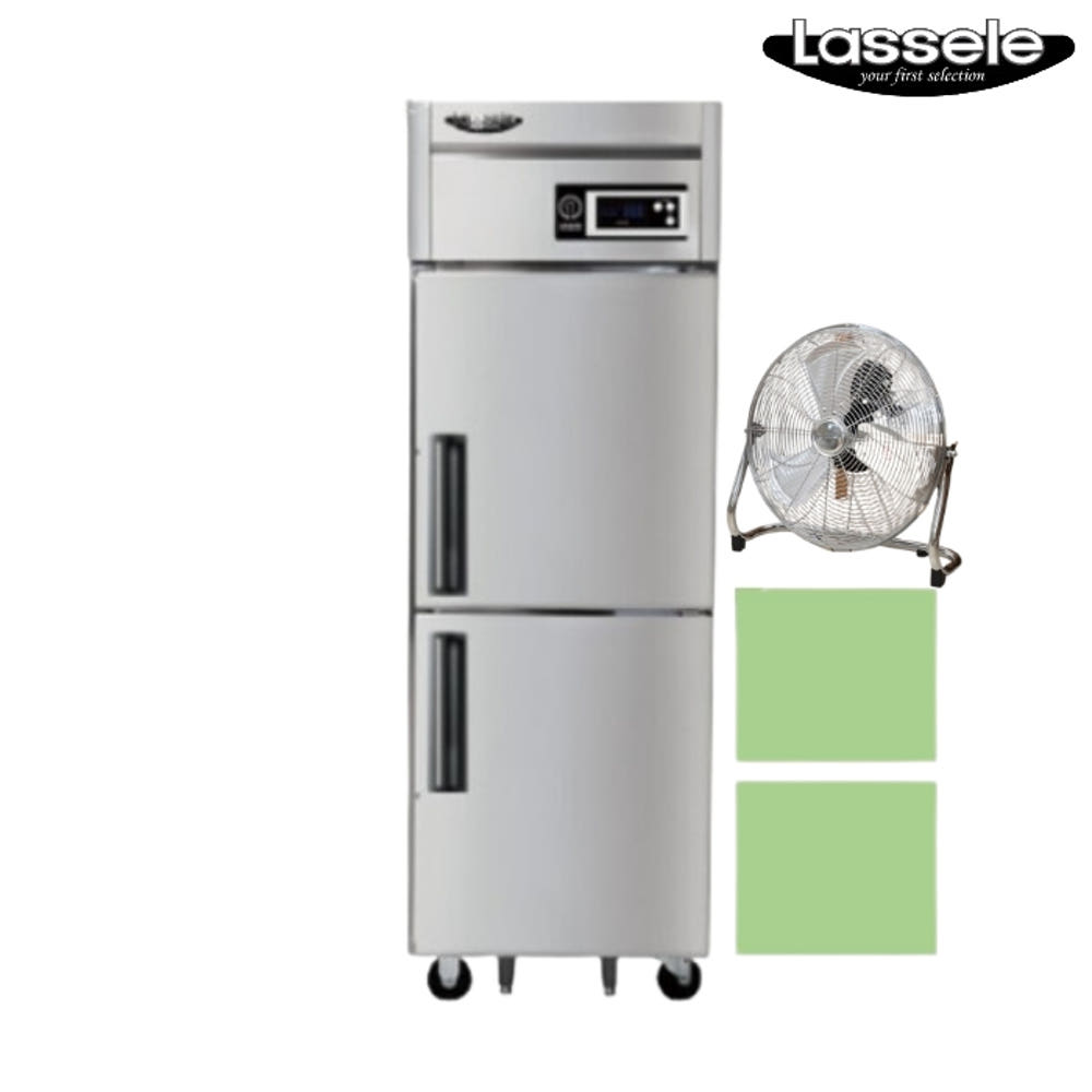 1등급 25박스냉장고 500L 카페 2구 영업용 간냉식냉장고 : 신일N위시웨이