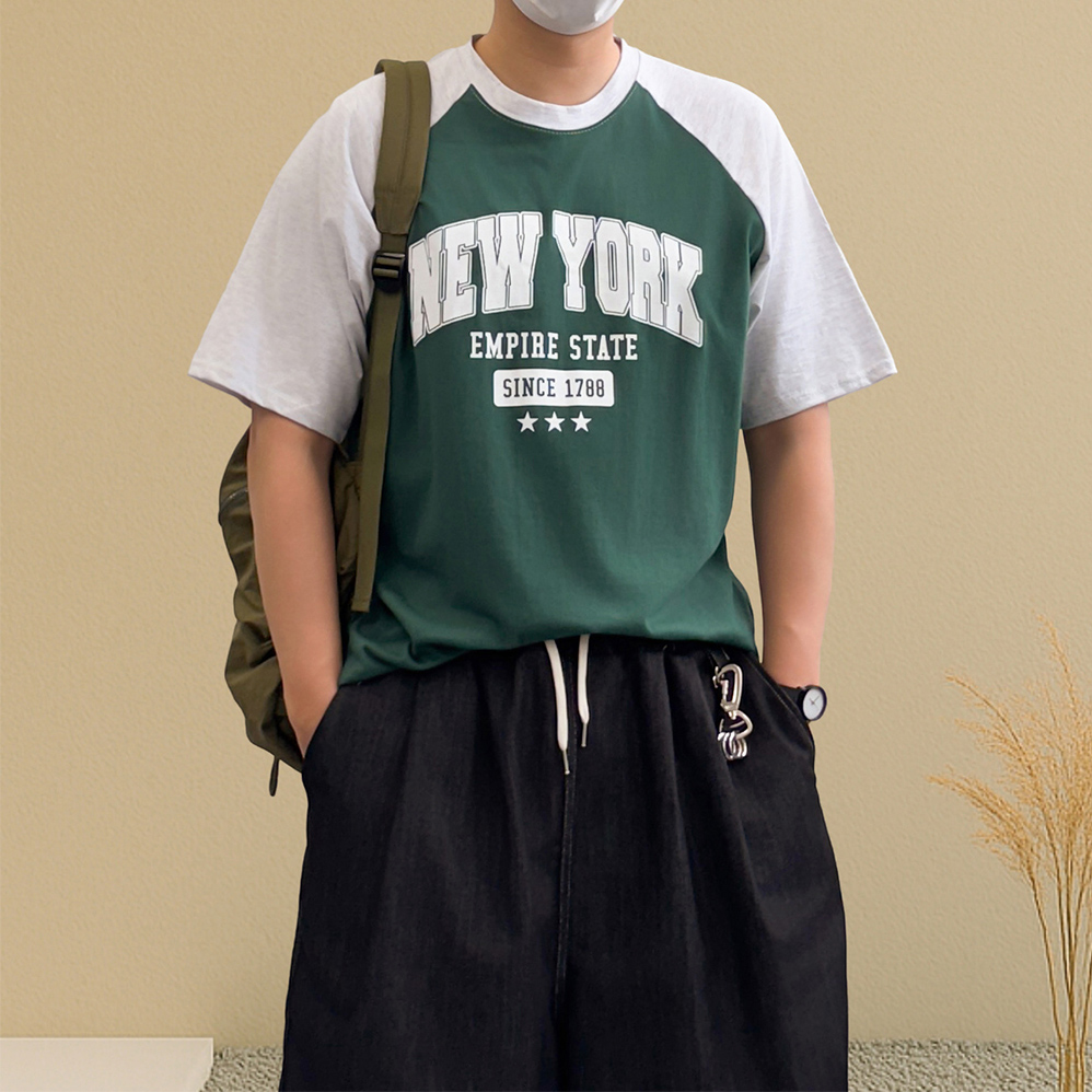 남자빅사이즈반팔티 그래픽반팔티 쿨티셔츠 - 상품 이미지