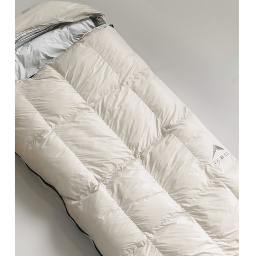 제백 에어리스 침낭 1900g 덕다운 캠핑 백패킹 침낭