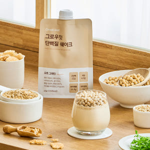 그로우잇 단백질 쉐이크 파우치 저당 식사대용 오트그레인 1팩 (7개입) ... 맛있게 먹은 솔직 후기 - 상품 이미지 1