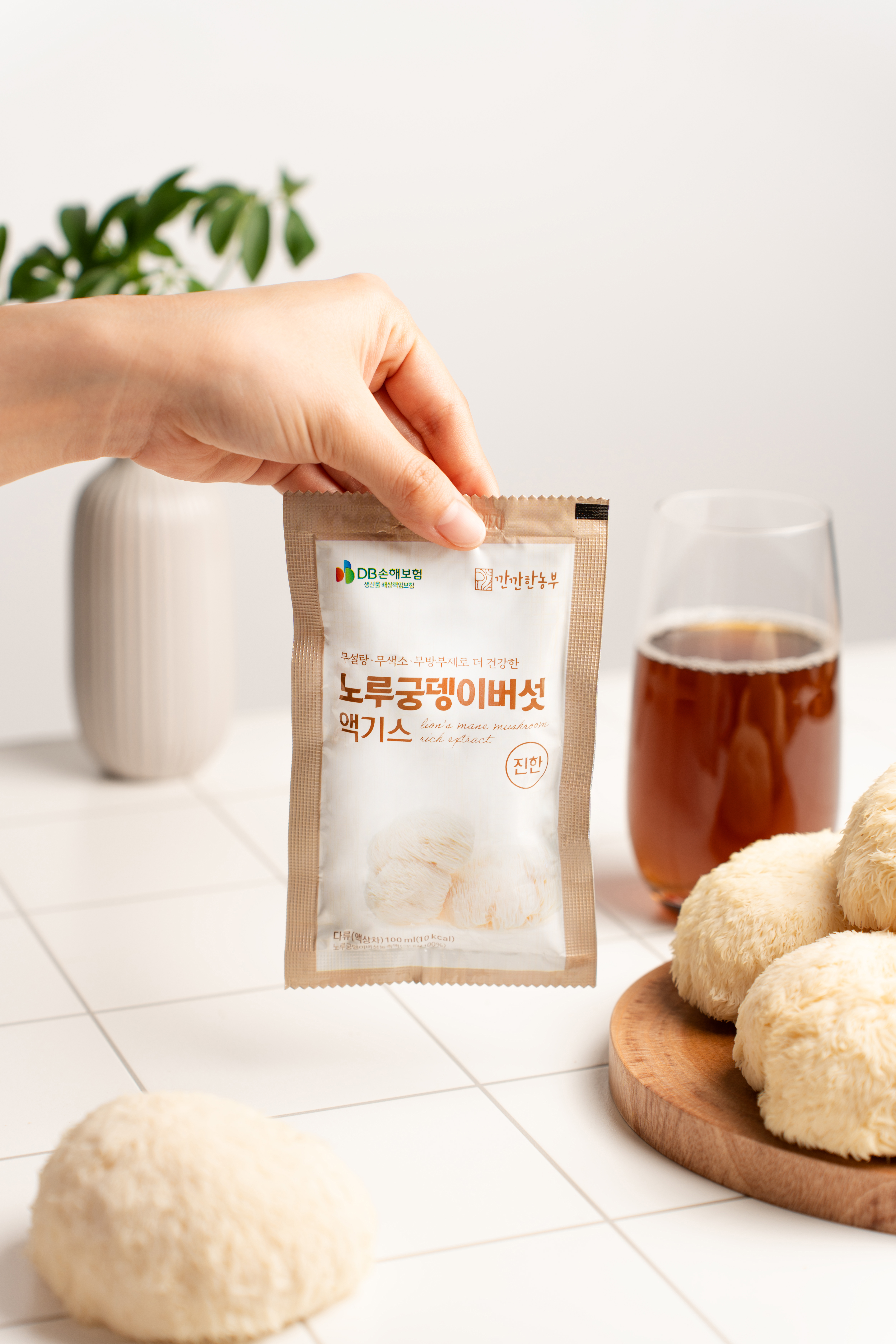 [깐깐한농부] 진한 노루궁뎅이버섯 액기스 버섯즙 진액 - 무농약 건강식품 60포, 1개 이미지 4