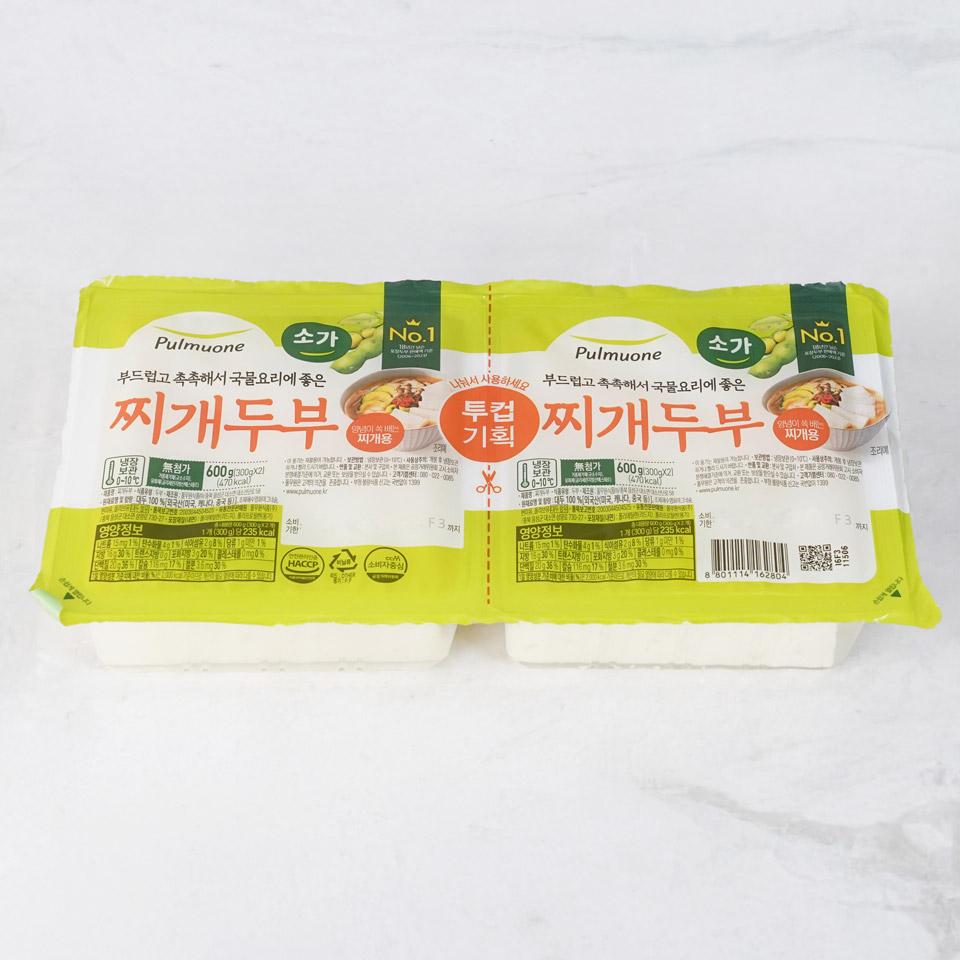메가마트 풀무원 소찌개 투컵두부 600g - 상품 이미지