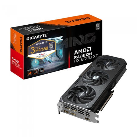 기가바이트 [포토리뷰 네페 10000] GIGABYTE 라데온 RX 9060 XT Gaming OC D6 8GB 피씨디렉트 기가바이트