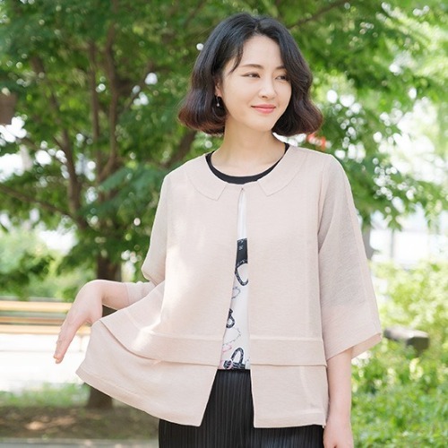 엄마옷 조이마담 J3352 시스루 자켓 중년여성의류 - 메인 이미지