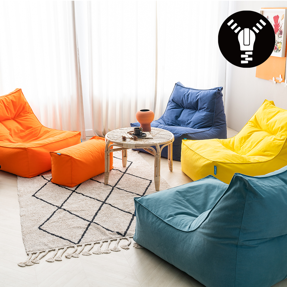 [빈백 환승 기획전] 폴리몰리 607C 겉+속 커버 세트 (코튼 컬렉션) / 충전재 불포함