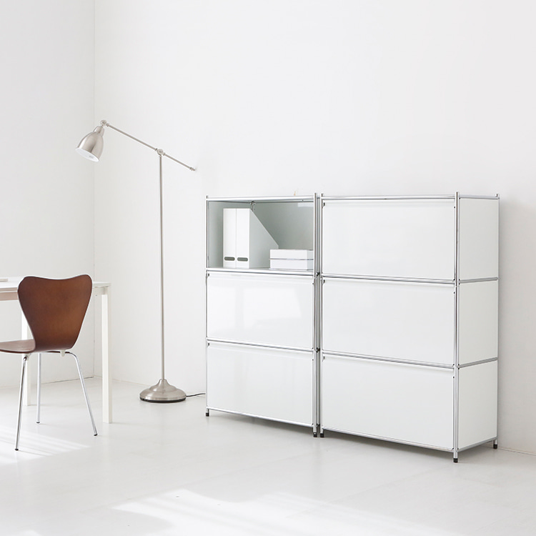 심플리 수납장 SG431 770x400x1200mm, 3단, 화이트 4884.5789 이미지 6