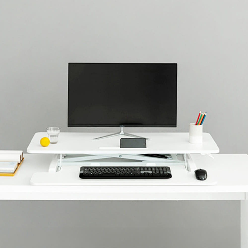 스마트리프트 수동 높이조절 모션데스크 910x680x500mm, 화이트 2881.6037