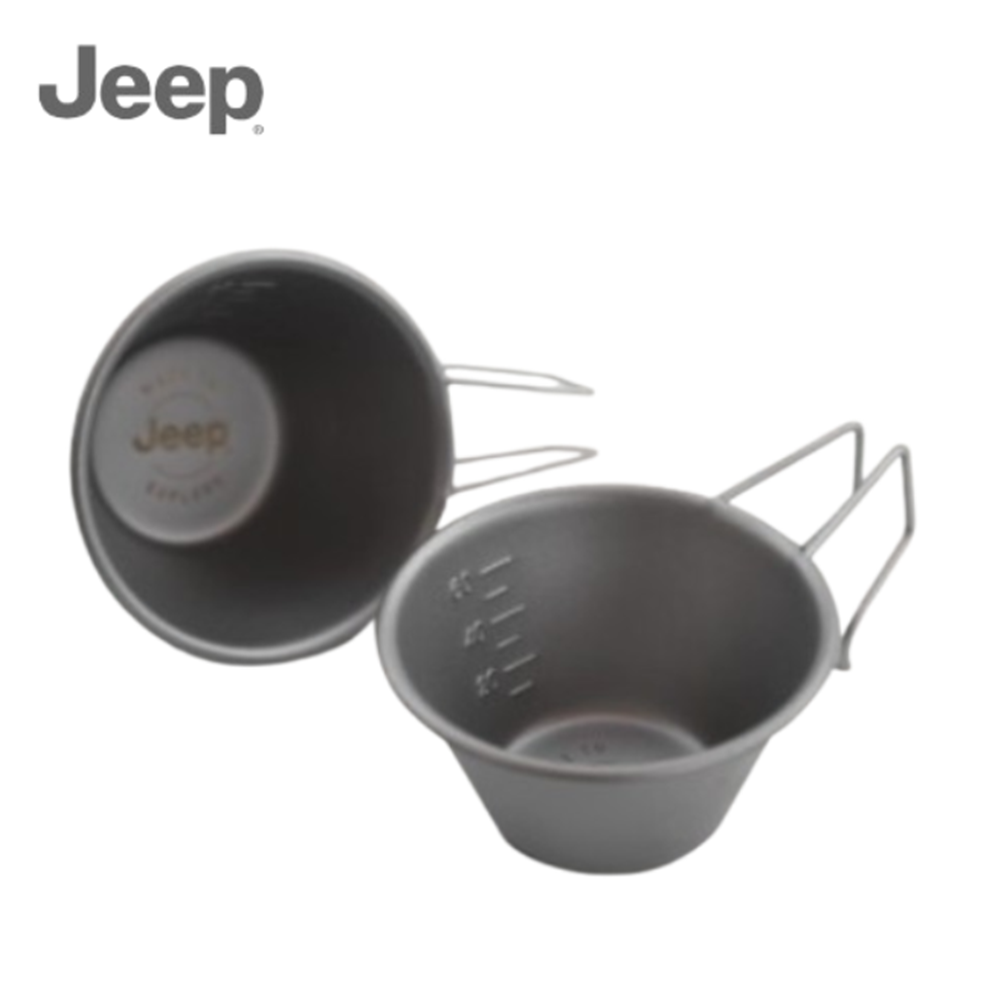 지프 티타늄 시에라 미니 컵 소주잔 2개 세트 파우치 포함 에스프레소
