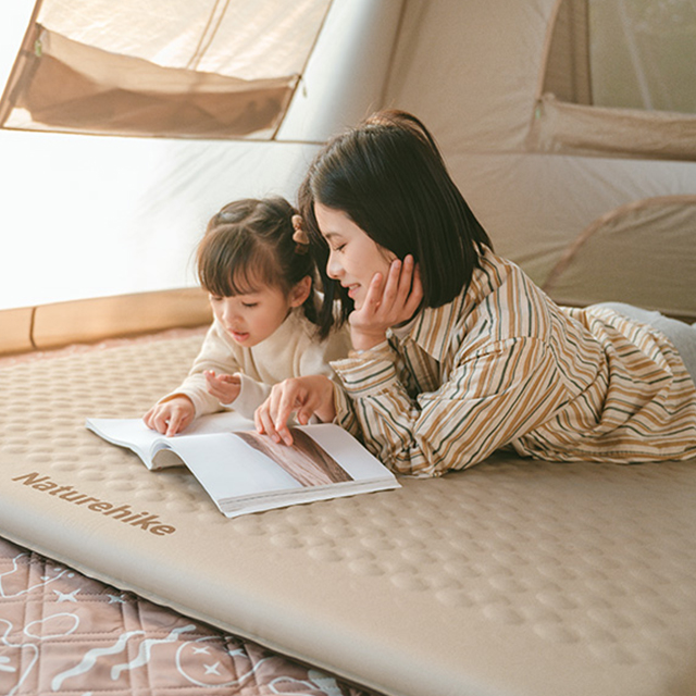 네이처하이크 C6.5 페더본 자충 매트 더블 차박 에어 캠핑 매트 200X132cm
