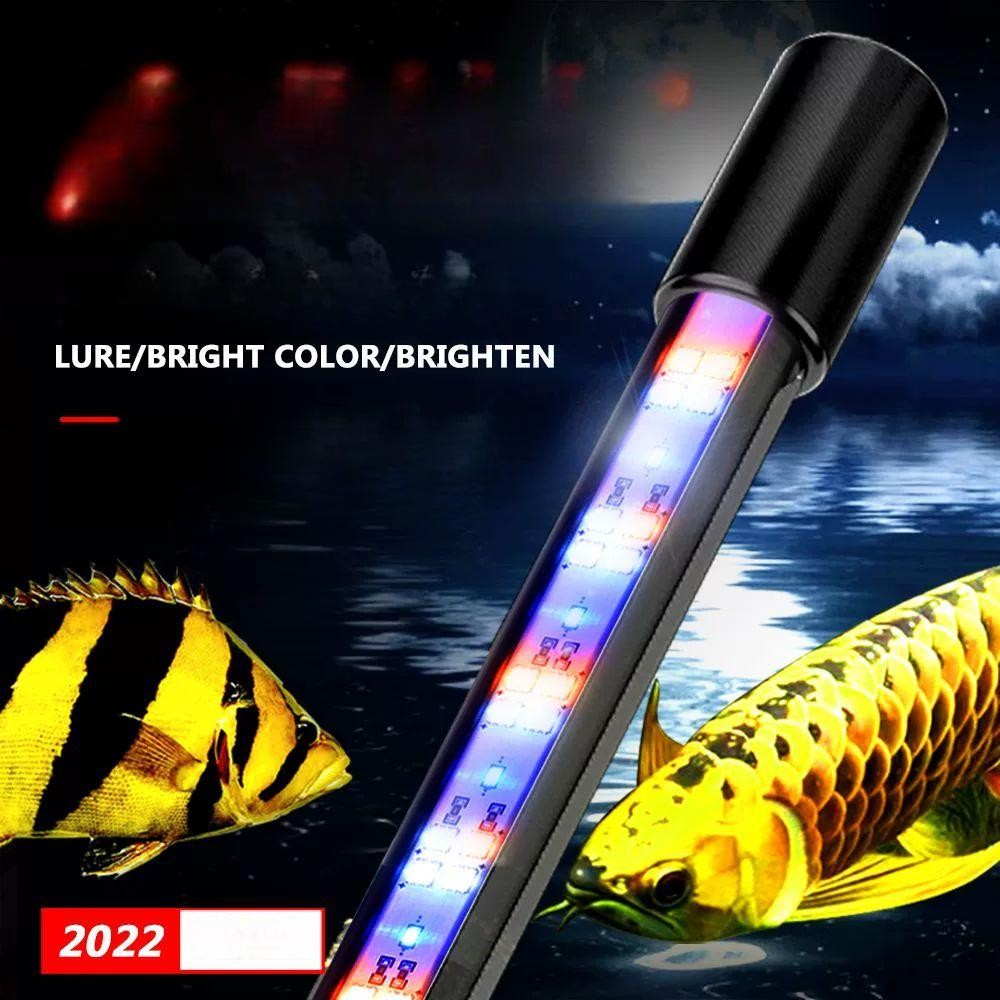 수중등 LED 수중조명 심플 어항 발색 수족관 26cm 금블루광 강블루광 이중모드 전환 - 상세 이미지 2