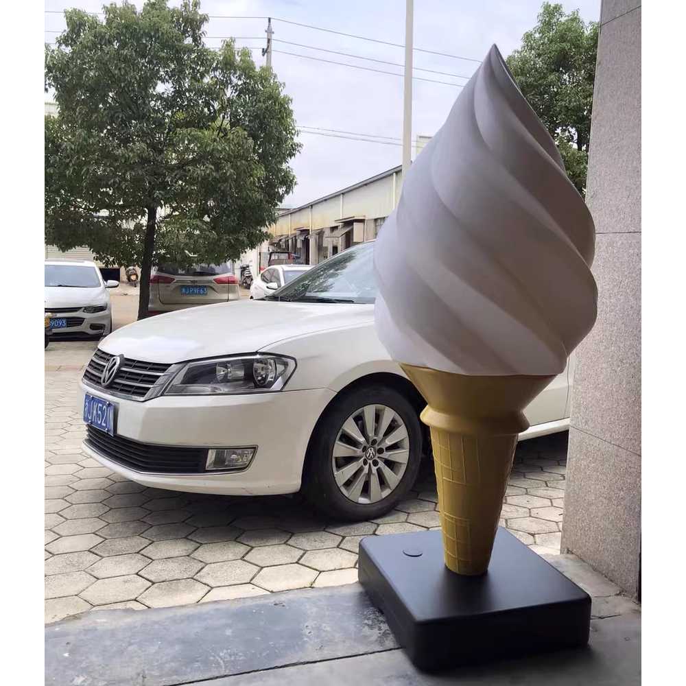 소프트 아이스크림 모형 디저트 카페 콘 조명 조형물 1.2m - 상세 이미지 2