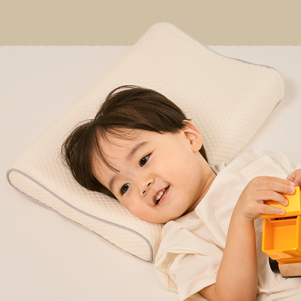 라텍스 유아 굴곡 베개 5세부터 7세까지