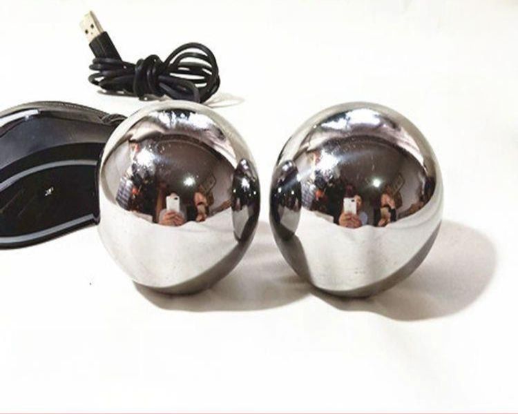 스텐 쇠공 핸드볼 주무름 피젯 호두 공 지압 돌리기 40mm 무선물포함 - 상품 이미지