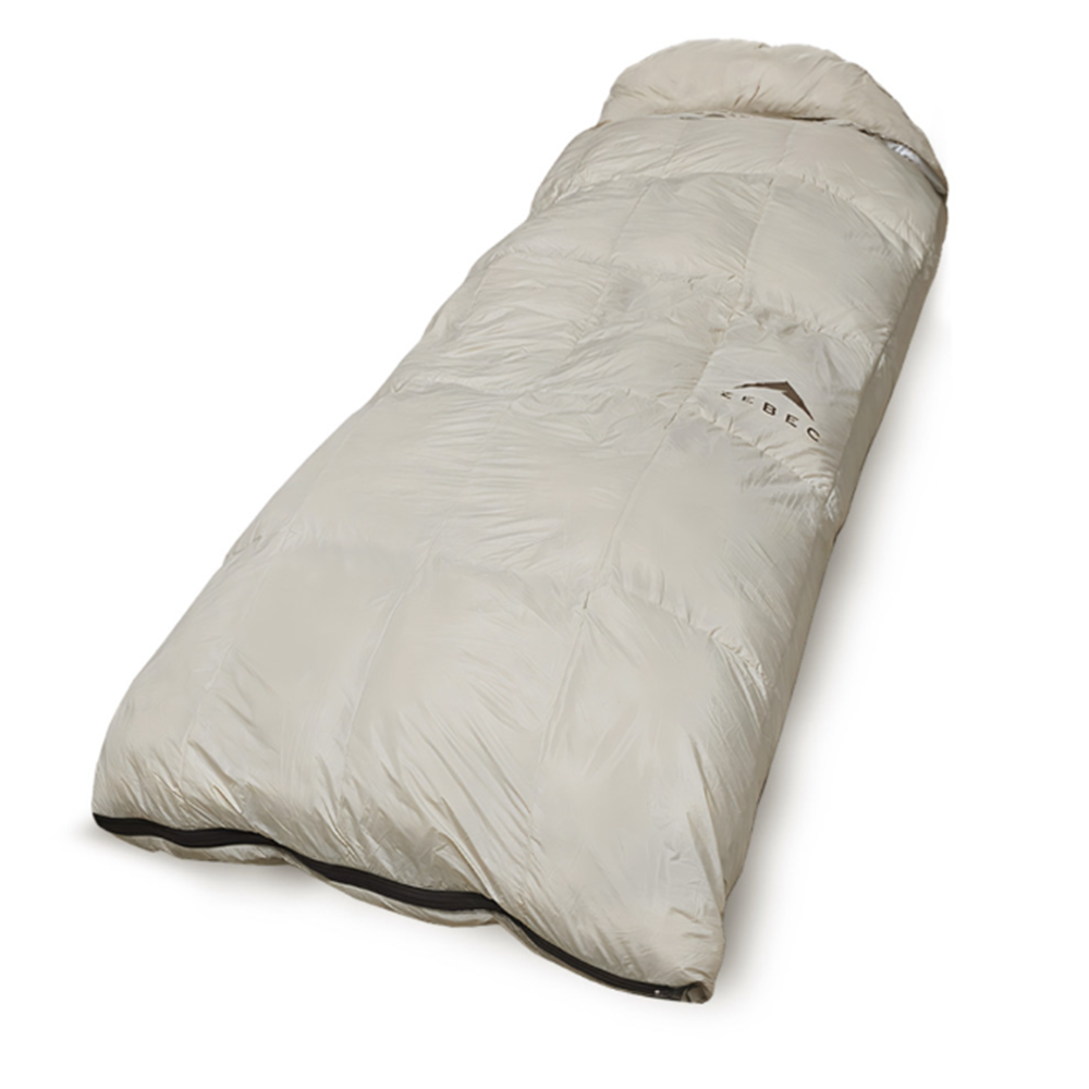 제백 에어리스 침낭 1900g 덕다운 캠핑 백패킹 침낭