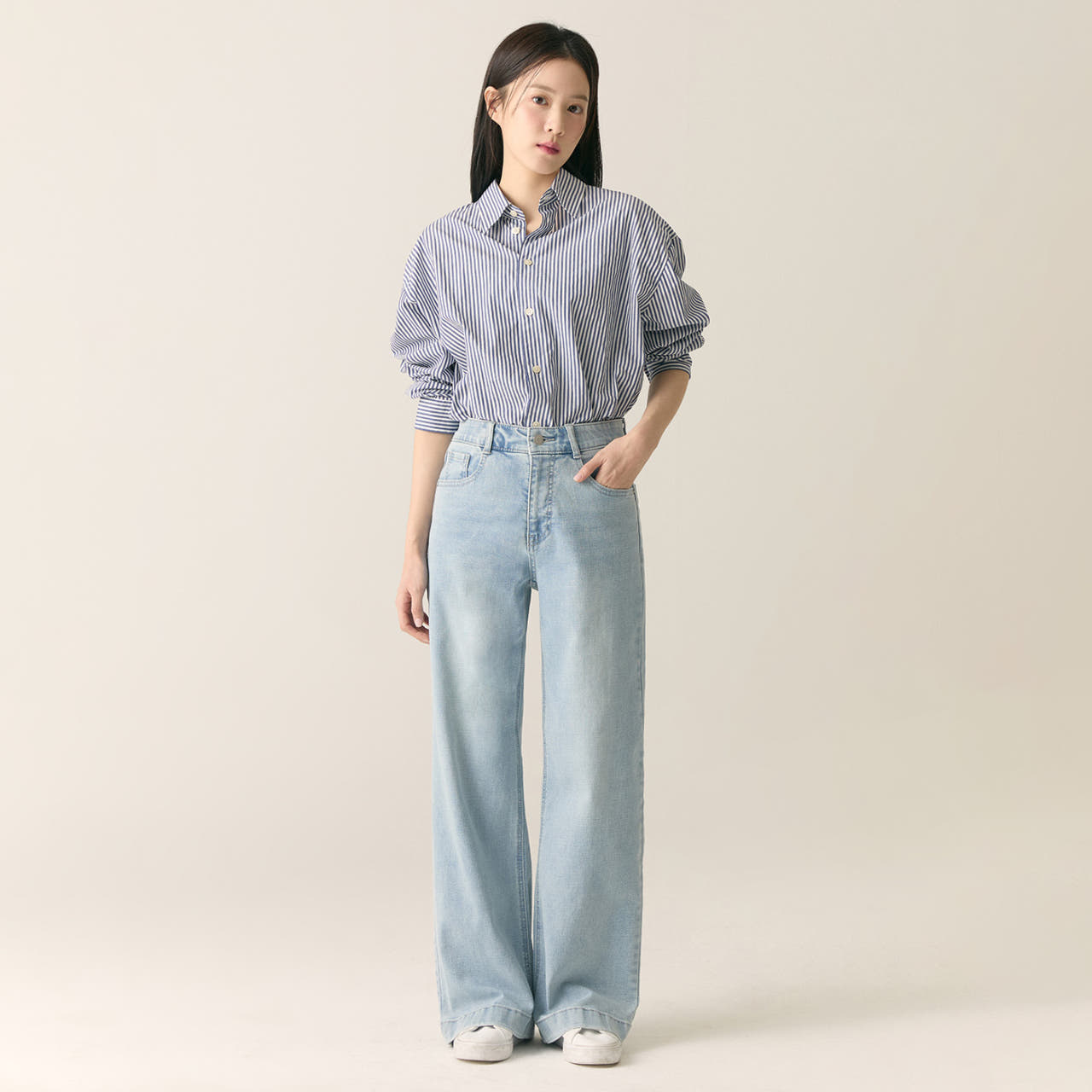 [Fit me] 로엠 와이드 데님 RMTJF12G04