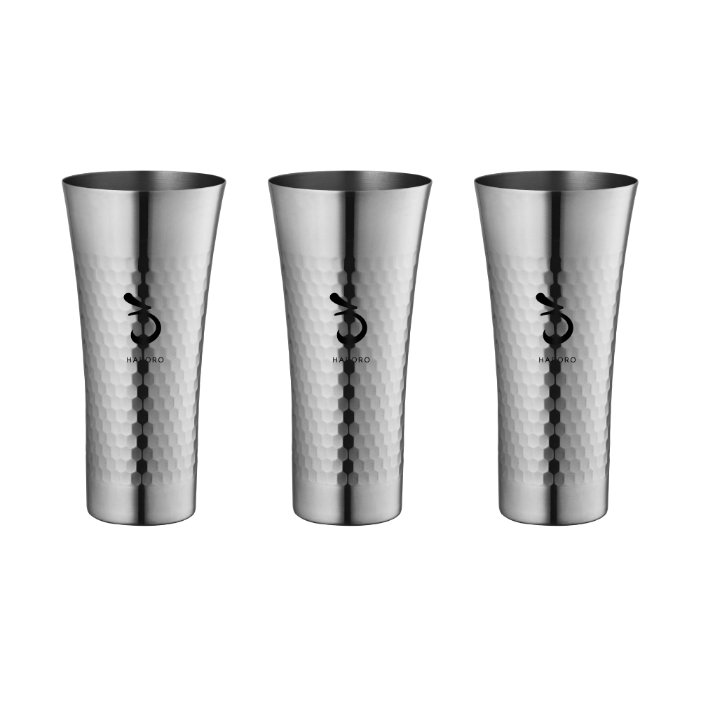 하로로 야마노 스테인 해머톤컵 380ml 3개 - 상품 이미지