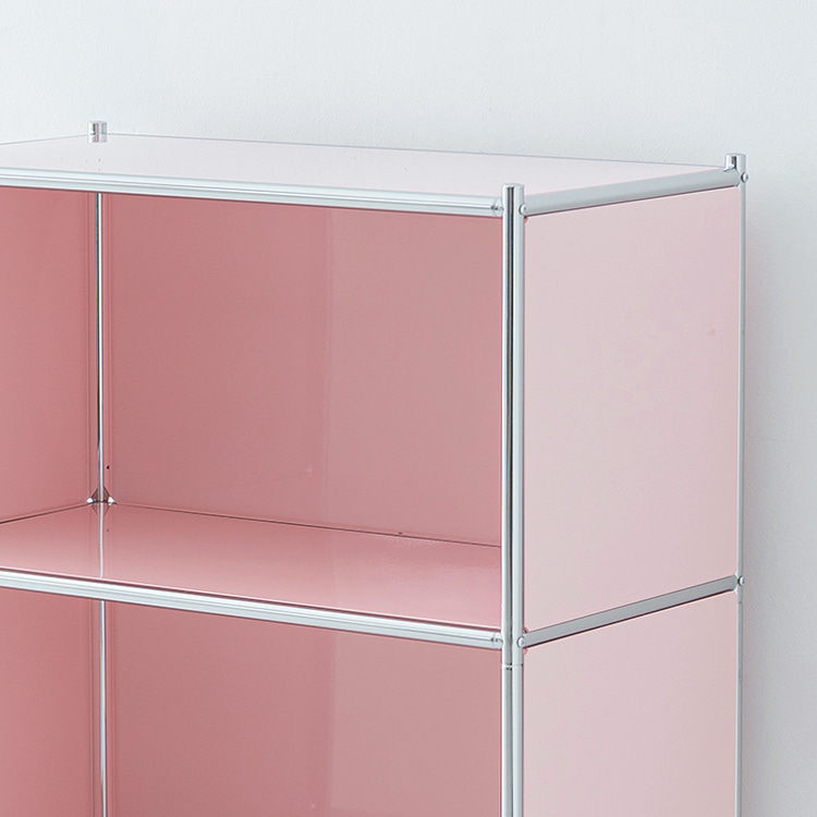 심플리 수납장 BC120 770x400x1200mm, 3단, 핑크 8800.2907 - 상세 이미지 2