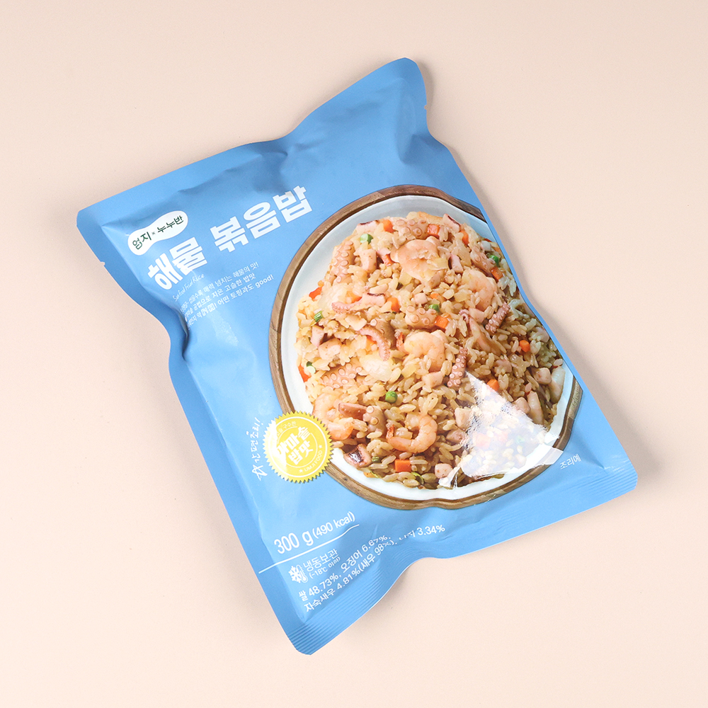 엄지 냉동 해물볶음밥 업소용 즉석볶음밥 간편식 300g, 30개 - 상세 이미지 2