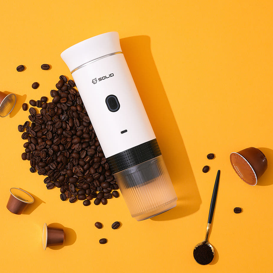 솔리드 가정용 캡슐 커피머신 자동 원두 머신기 충전 무선 머신 사무실 캠핑 휴대용 카페라