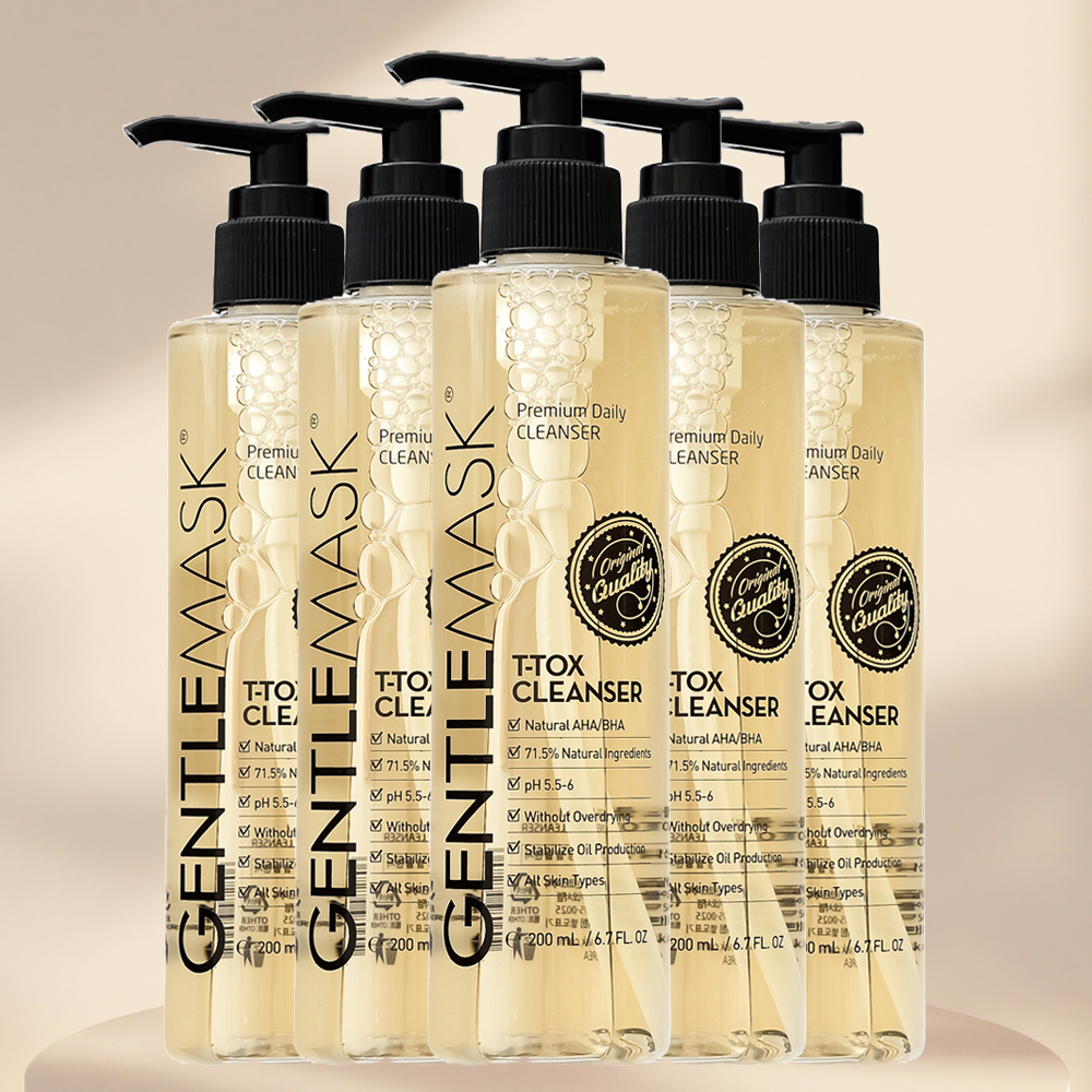 젠틀마스크 티톡스 바하 BHA 폼클렌징 어성초 약산성 시카 폼 200ml X 5개 - 상품 이미지