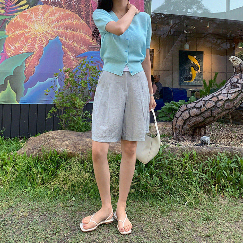 이나치 린넨 하프 팬츠 - 상품 이미지