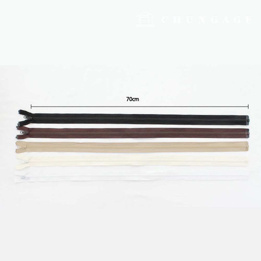 플라스틱 점퍼지퍼 5호 5color 70cm - 상세 이미지 5