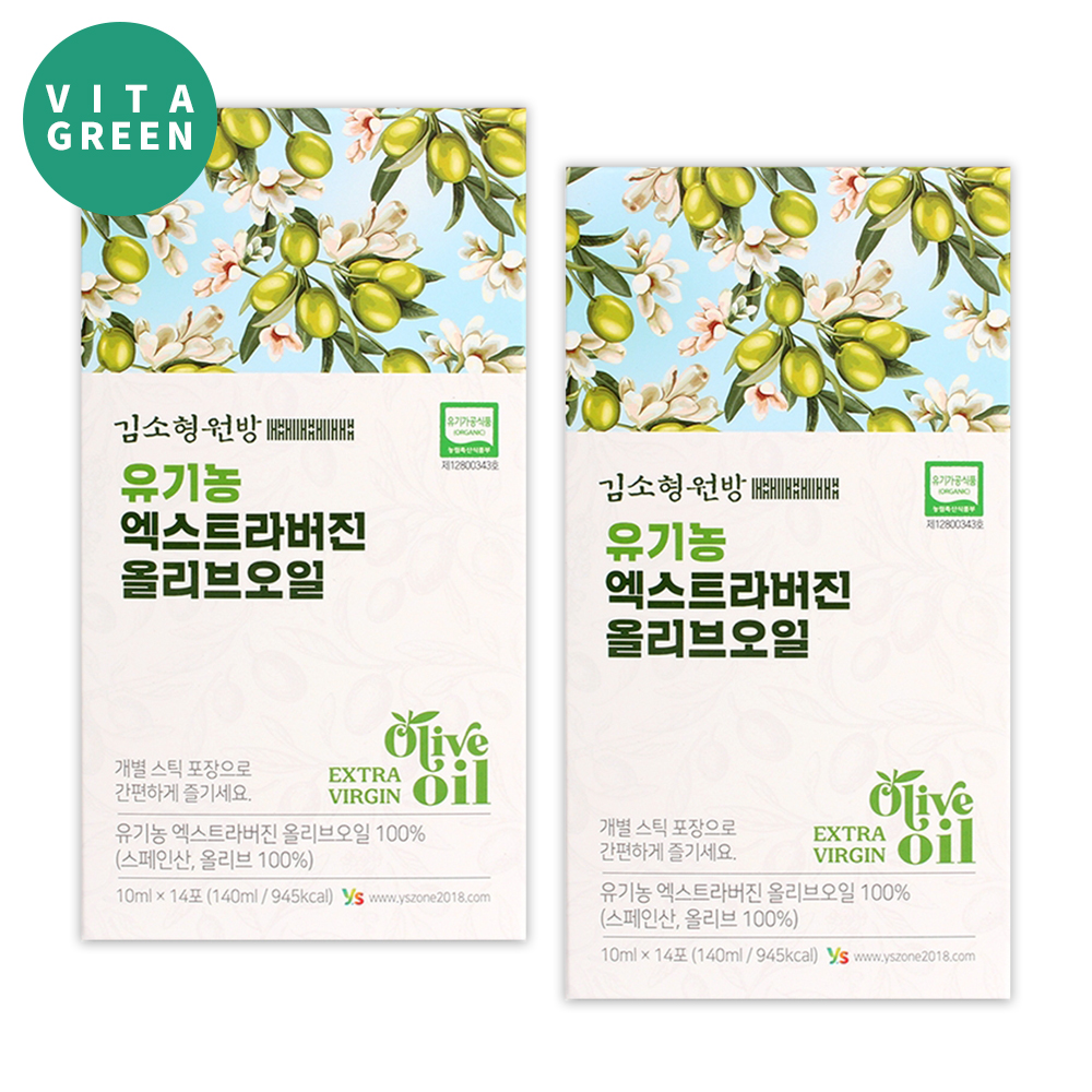 스페인산 올리브유 유기농 엑스트라버진 올리브오일 스틱형 140ml, 2개 - 메인 이미지