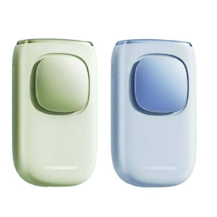 미니 에어컨 2025 신형 휴대용 넥밴드 선풍기 사무실 외출용 휴대 미니 유모차 선풍기 글레이셔 블루 0mah