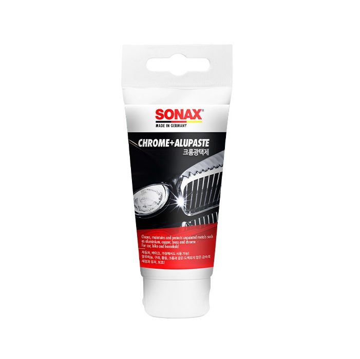 SONAX 소낙스 크롬 광택제 75ML 메탈폴리쉬 + 타월 1EA 색상랜덤 증정 - 상품 이미지