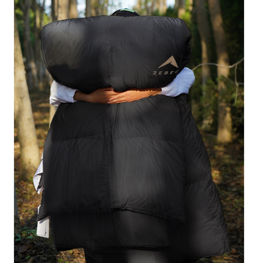 제백 에어리스 침낭 1900g 덕다운 캠핑 백패킹 침낭