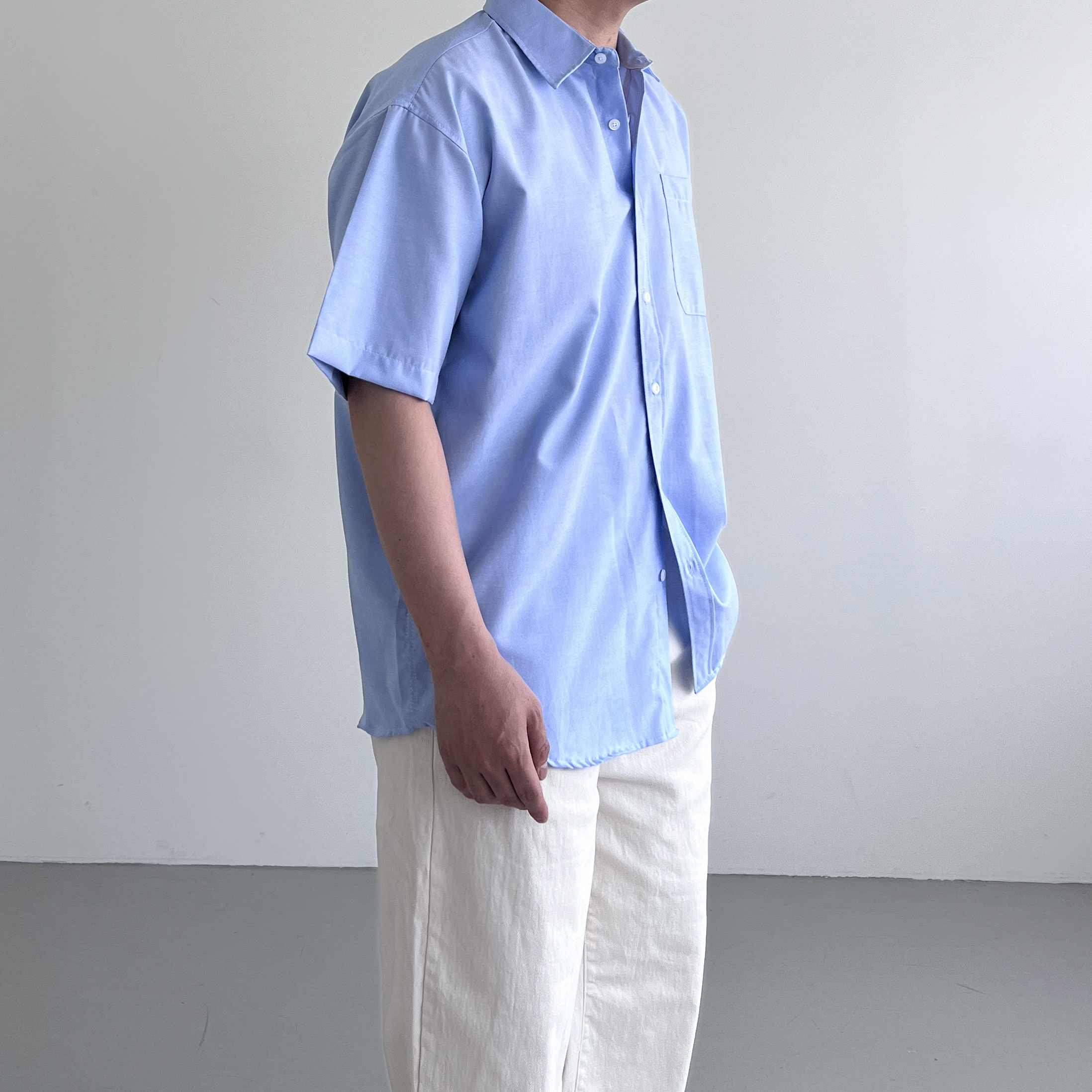 옥스포드반팔셔츠 반팔와이셔츠 남성여름남방 - 상세 이미지 5