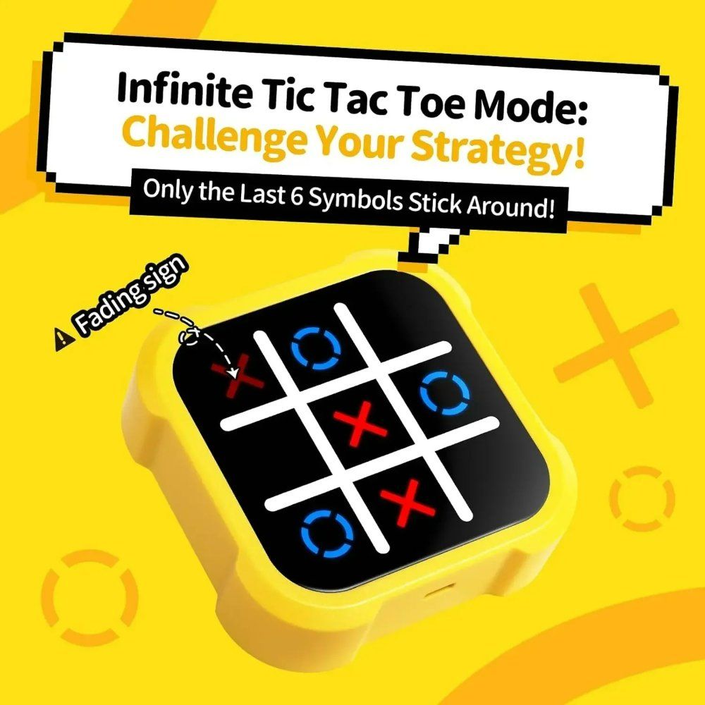 Tic Tac Toe 틱택토 게임 모든 연령대를 위한 전자 퍼즐  기억력 훈련 장난감 - 상세 이미지 3