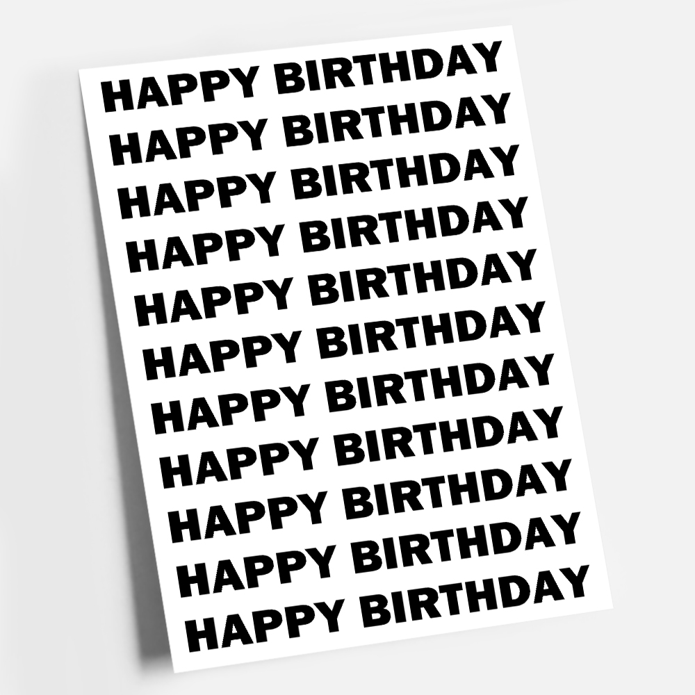 파티 포스터 생일 셀프 촬영 소품 HAPPY BIRTHDAY 해피벌쓰데이 A4 - 상품 이미지